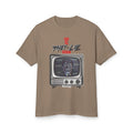 TURN OFF THE THEY-LIE-VISION Heavyweight Cotton T-Shirt