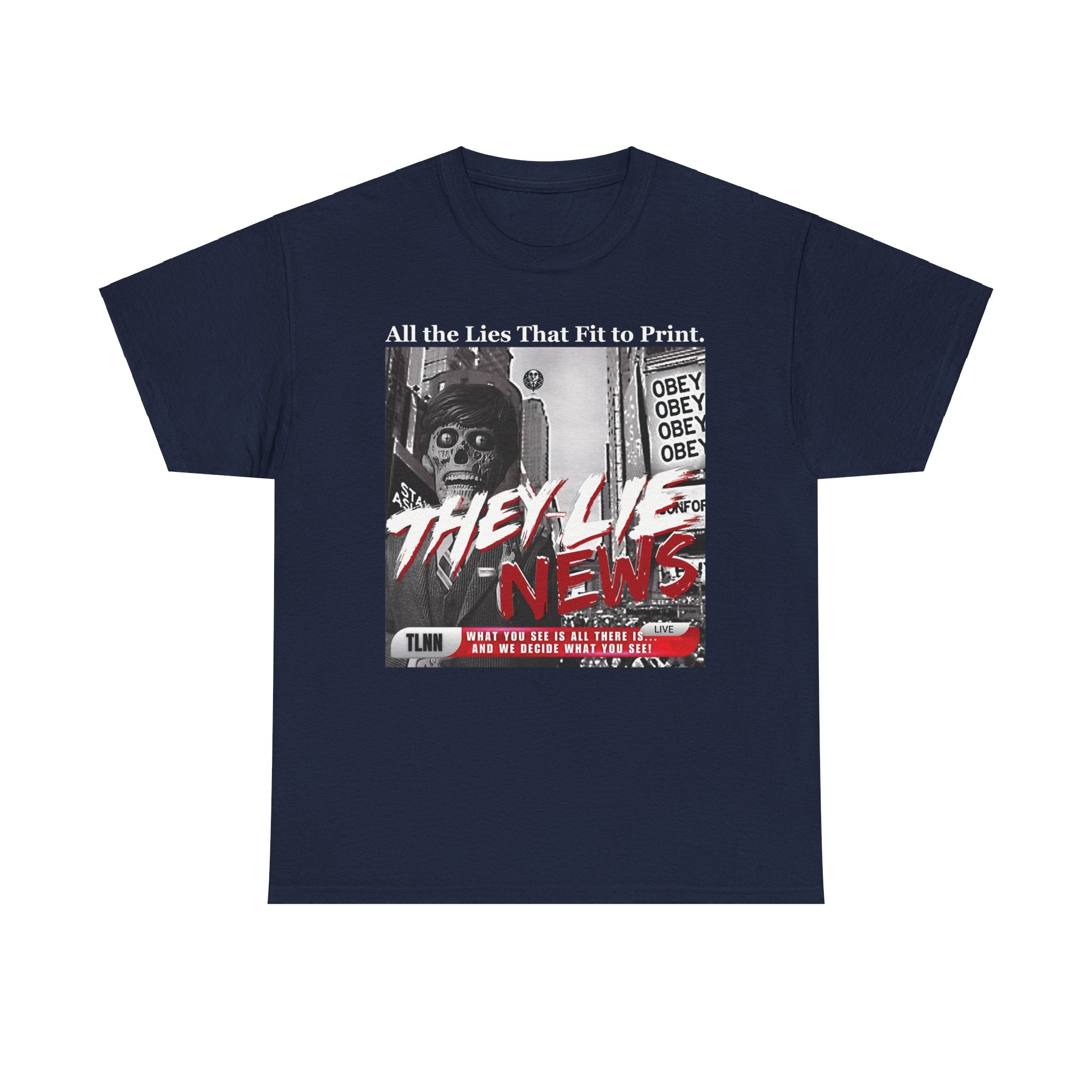 They Lie News Network 2.0 Heavy Cotton T-Shirt
