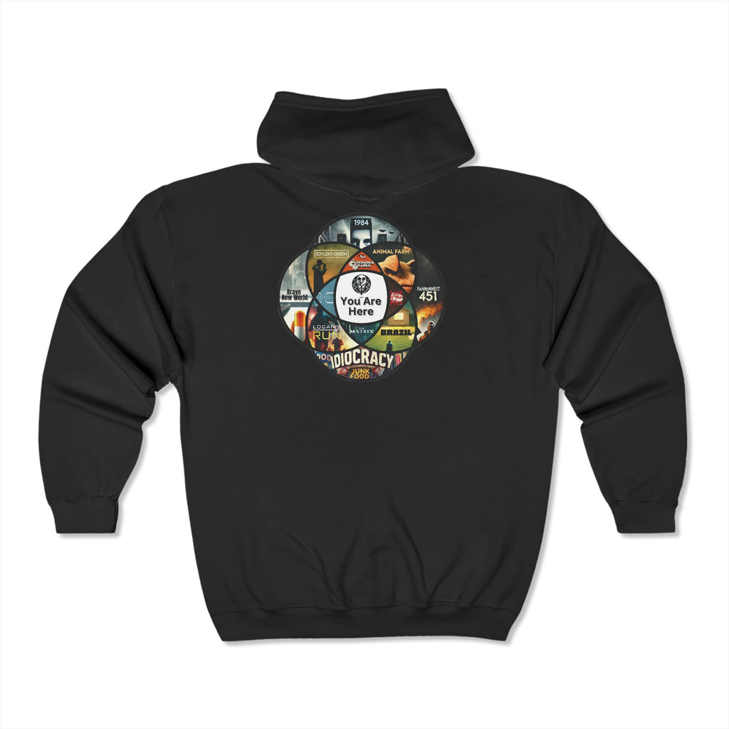 YOU ARE HERE Heavy Blend Full Zip Hooded Sweatshirt