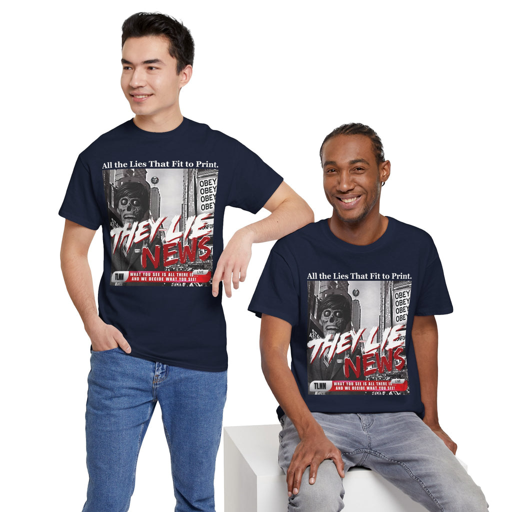 They Lie News Network 2.0 Heavy Cotton T-Shirt