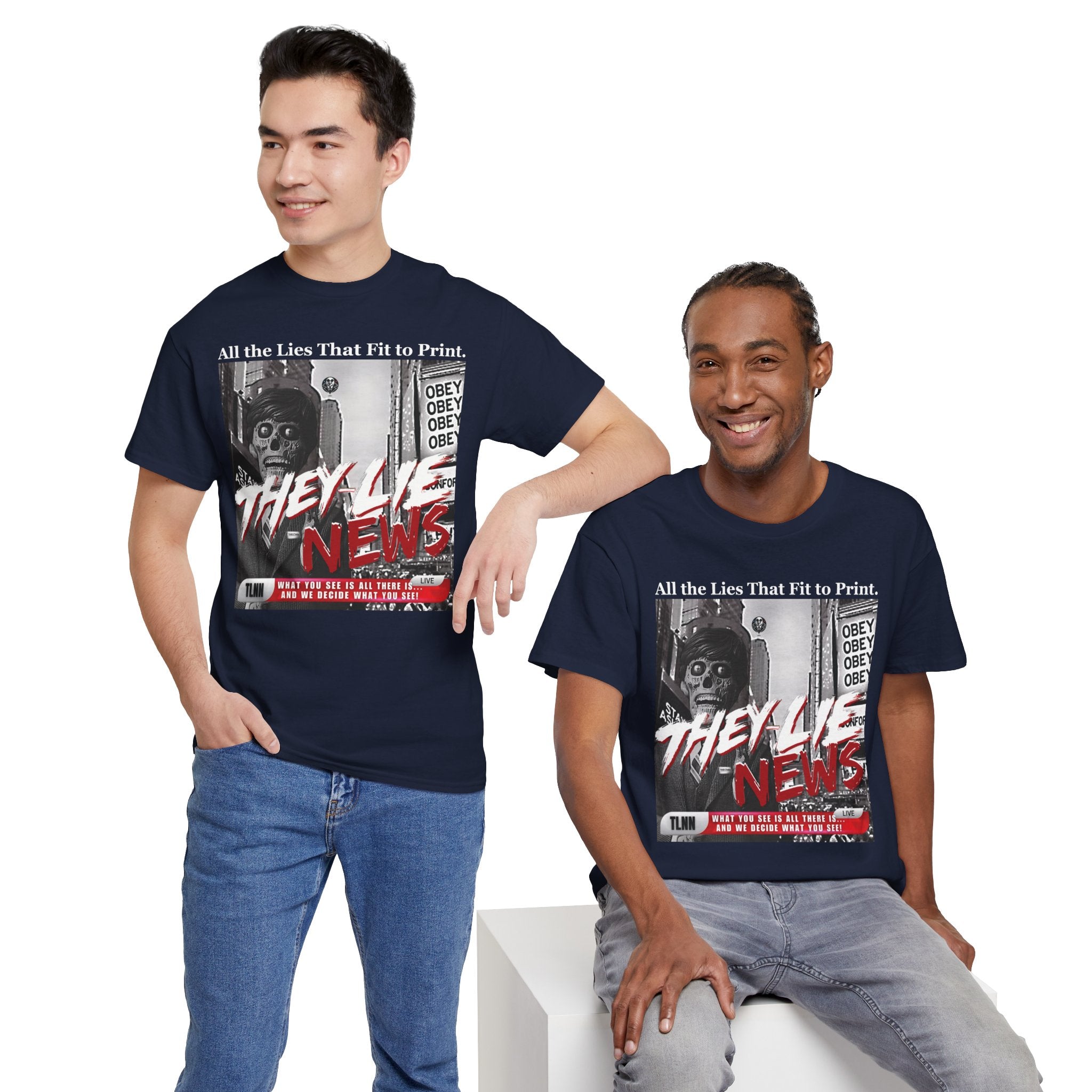 They Lie News Network 2.0 Heavy Cotton T-Shirt