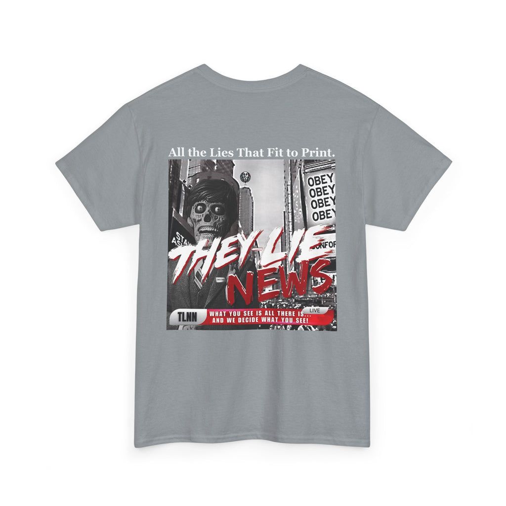 They Lie News Network 2.0 Back Print T-Shirt
