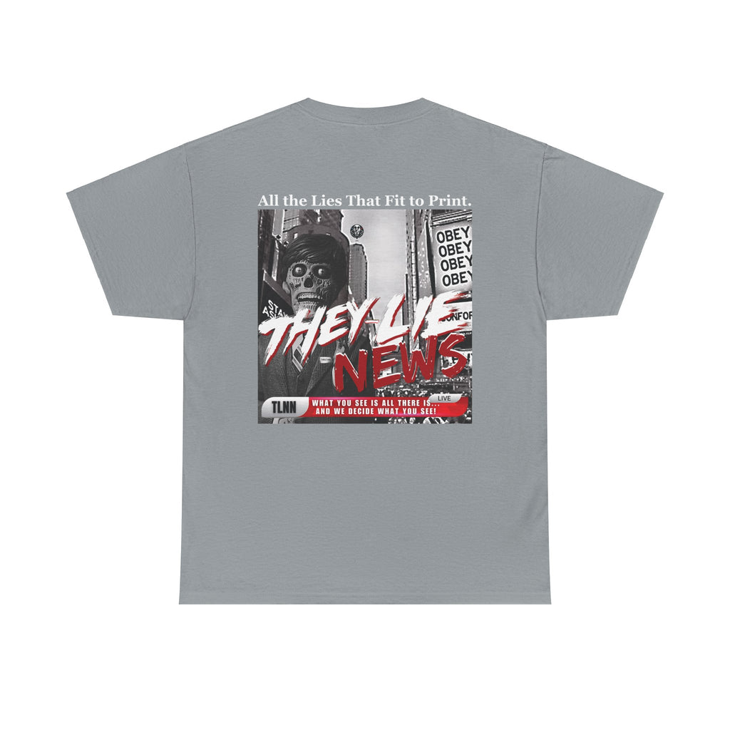 They Lie News Network 2.0 Back Print T-Shirt