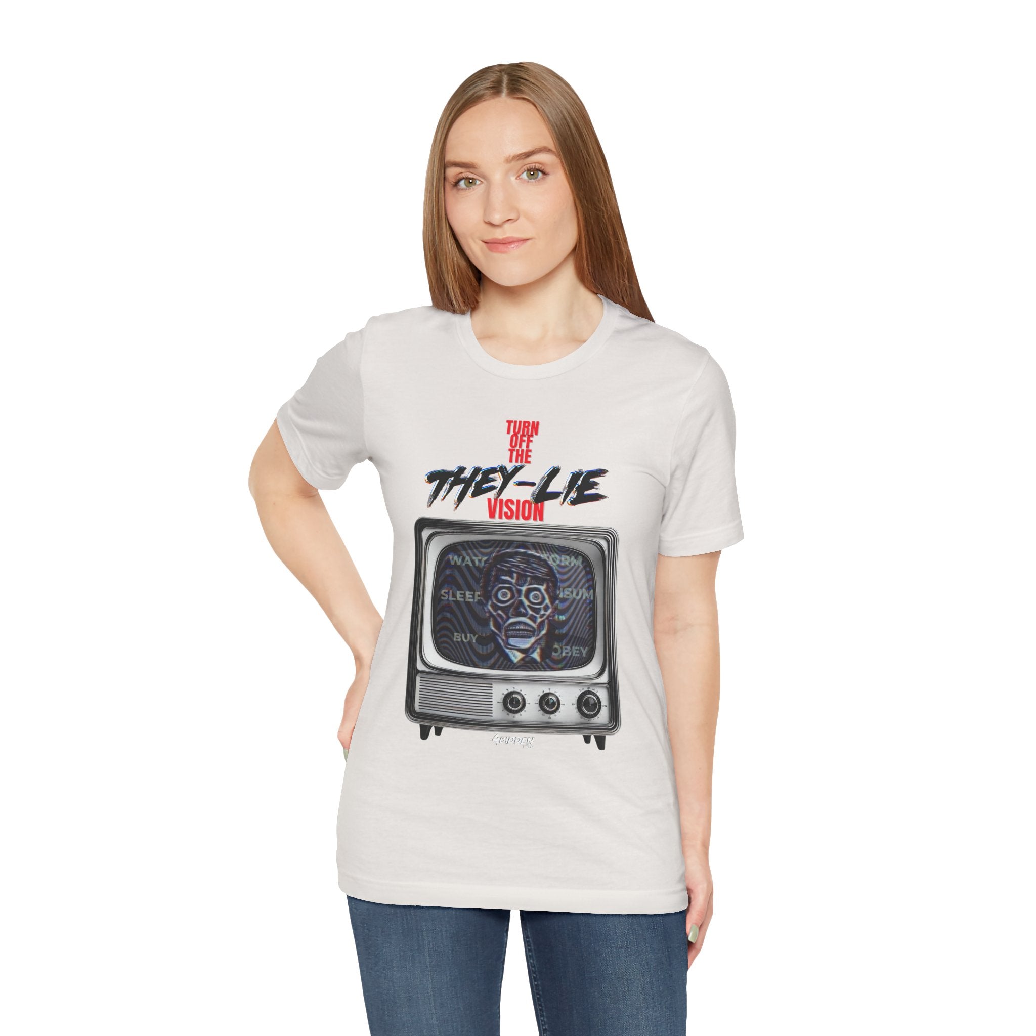 TURN OFF THE THEY-LIE-VISION JERSEY T-Shirt