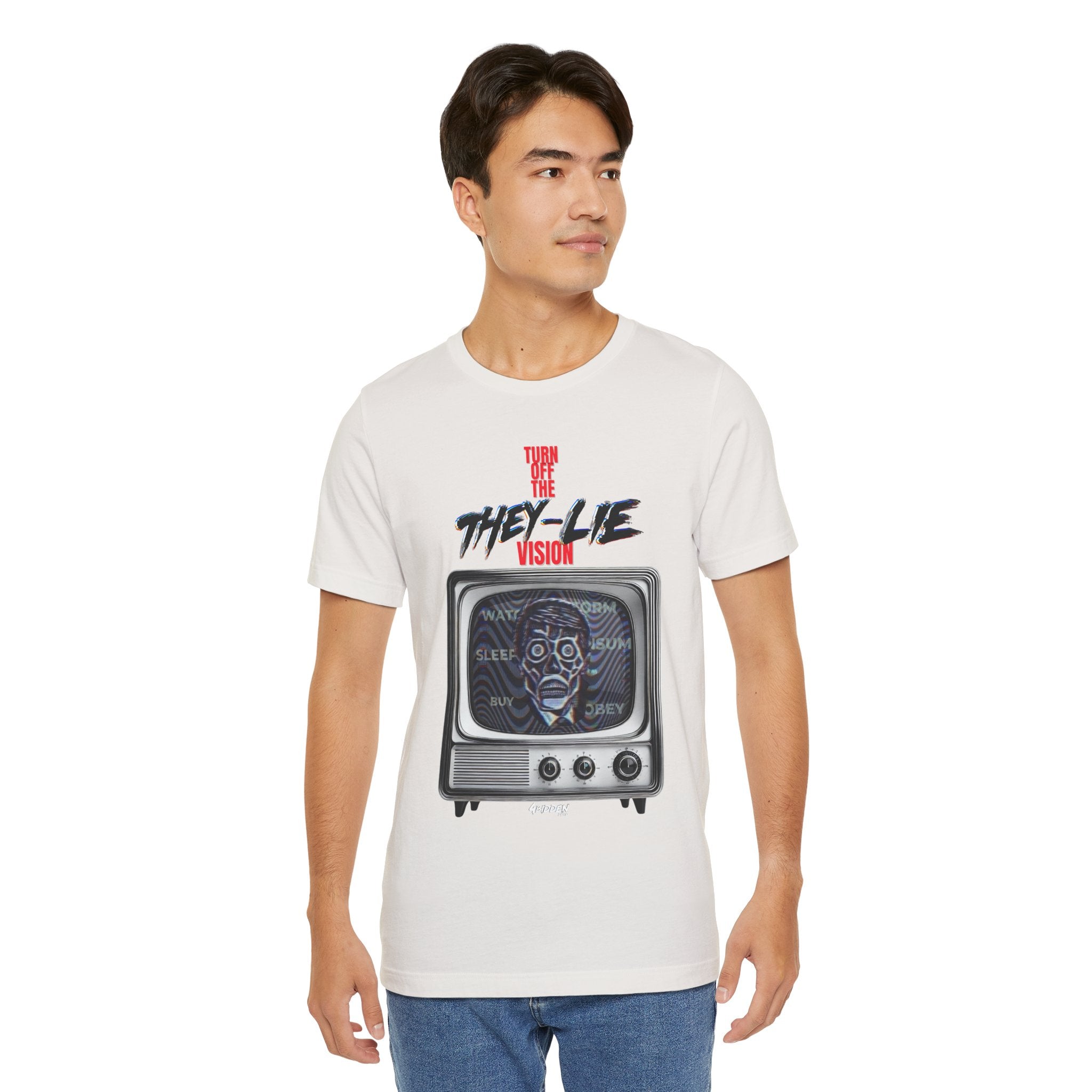 TURN OFF THE THEY-LIE-VISION JERSEY T-Shirt