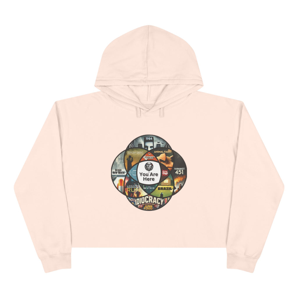 YOU ARE HERE Crop Hoodie