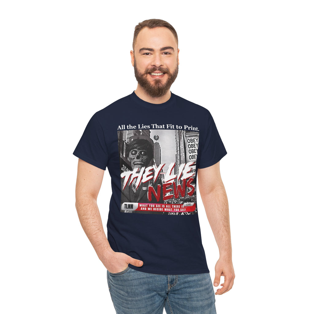 They Lie News Network 2.0 Heavy Cotton T-Shirt