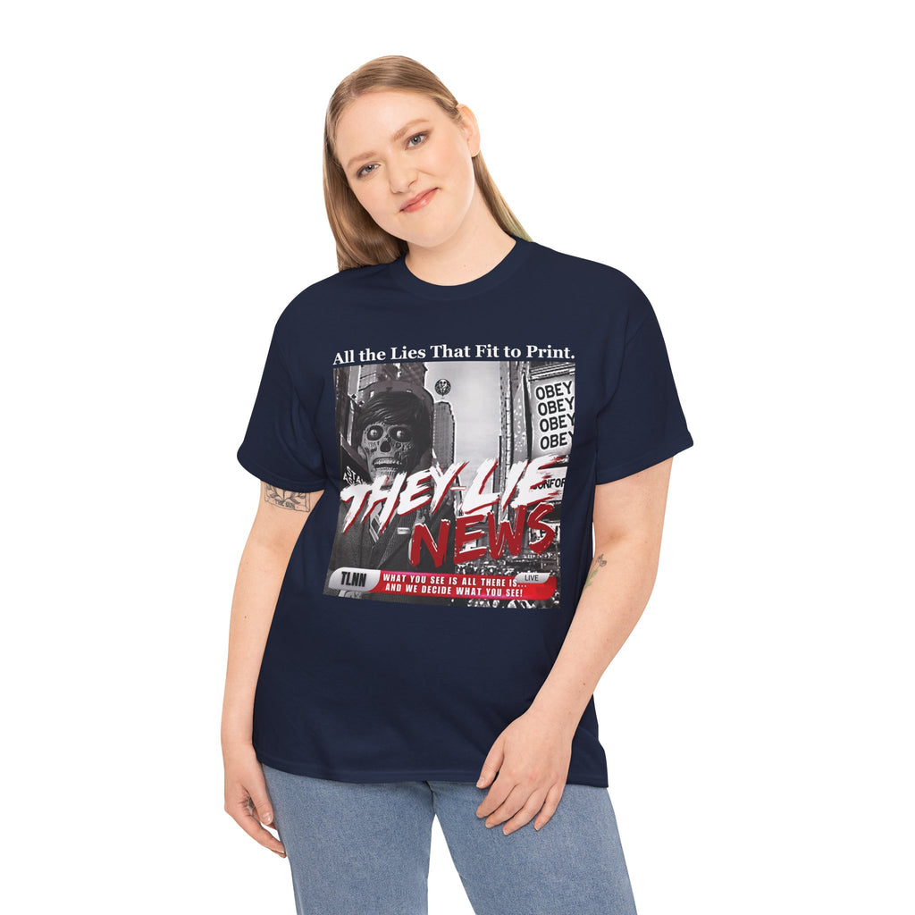 They Lie News Network 2.0 Heavy Cotton T-Shirt