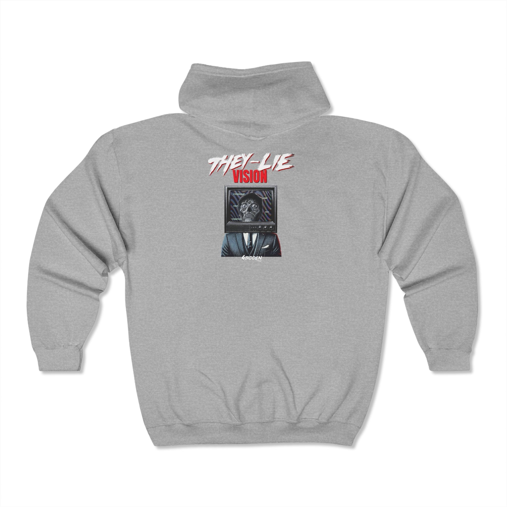 THEY-LIE-VISION Heavy Blend Full Zip Hooded Sweatshirt