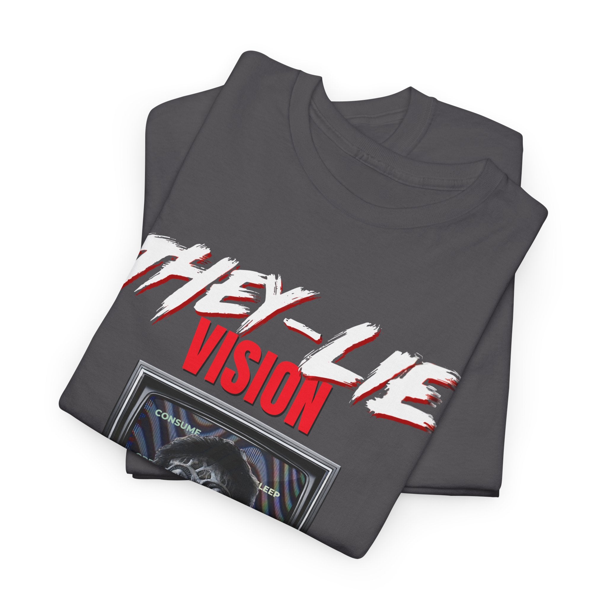 THEY-LIE-VISION HEAVY COTTON T-Shirt