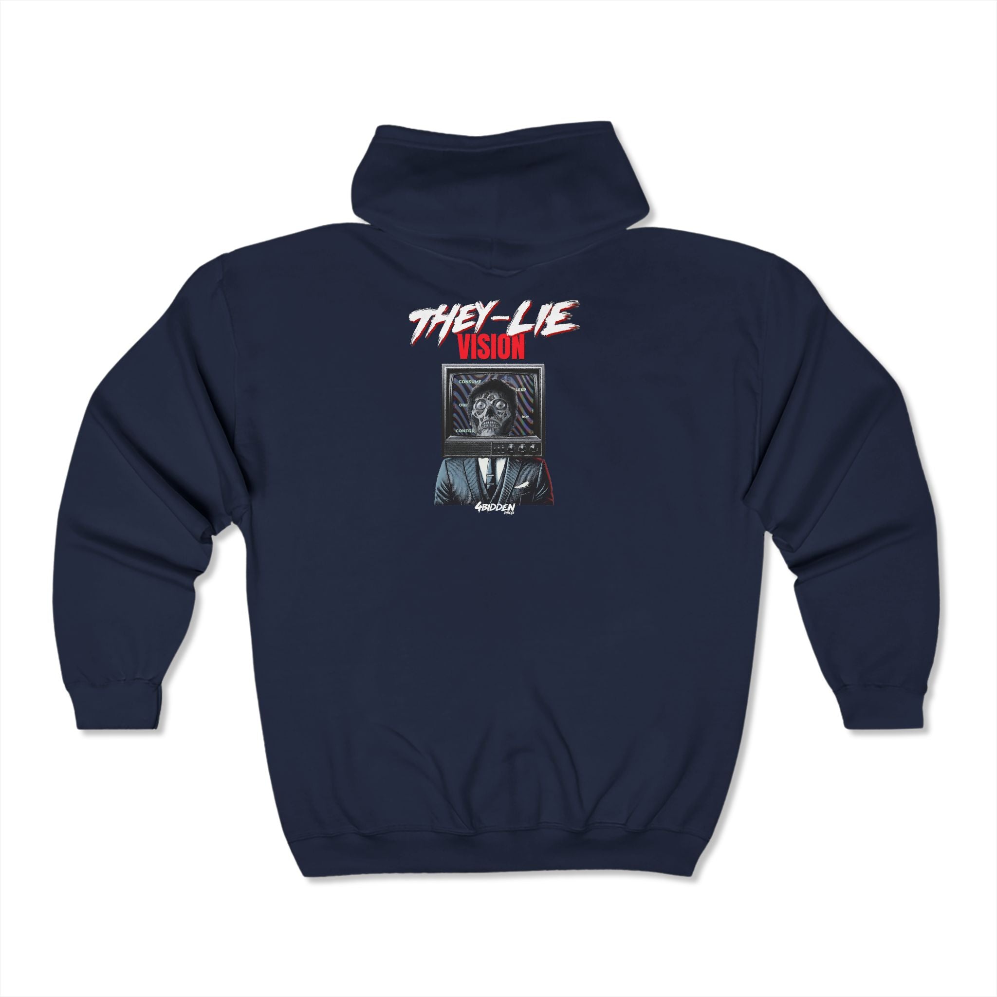 THEY-LIE-VISION Heavy Blend Full Zip Hooded Sweatshirt
