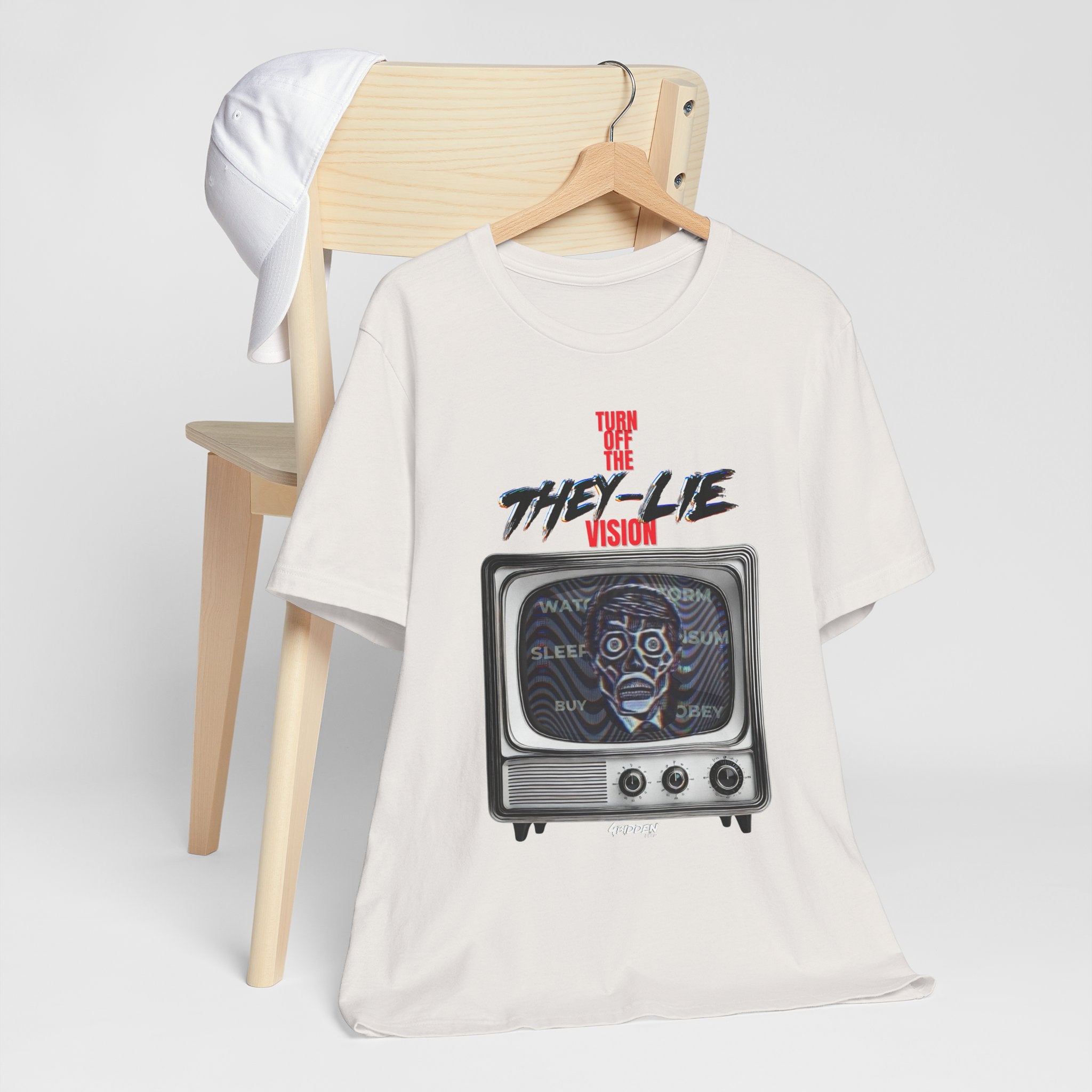 TURN OFF THE THEY-LIE-VISION JERSEY T-Shirt