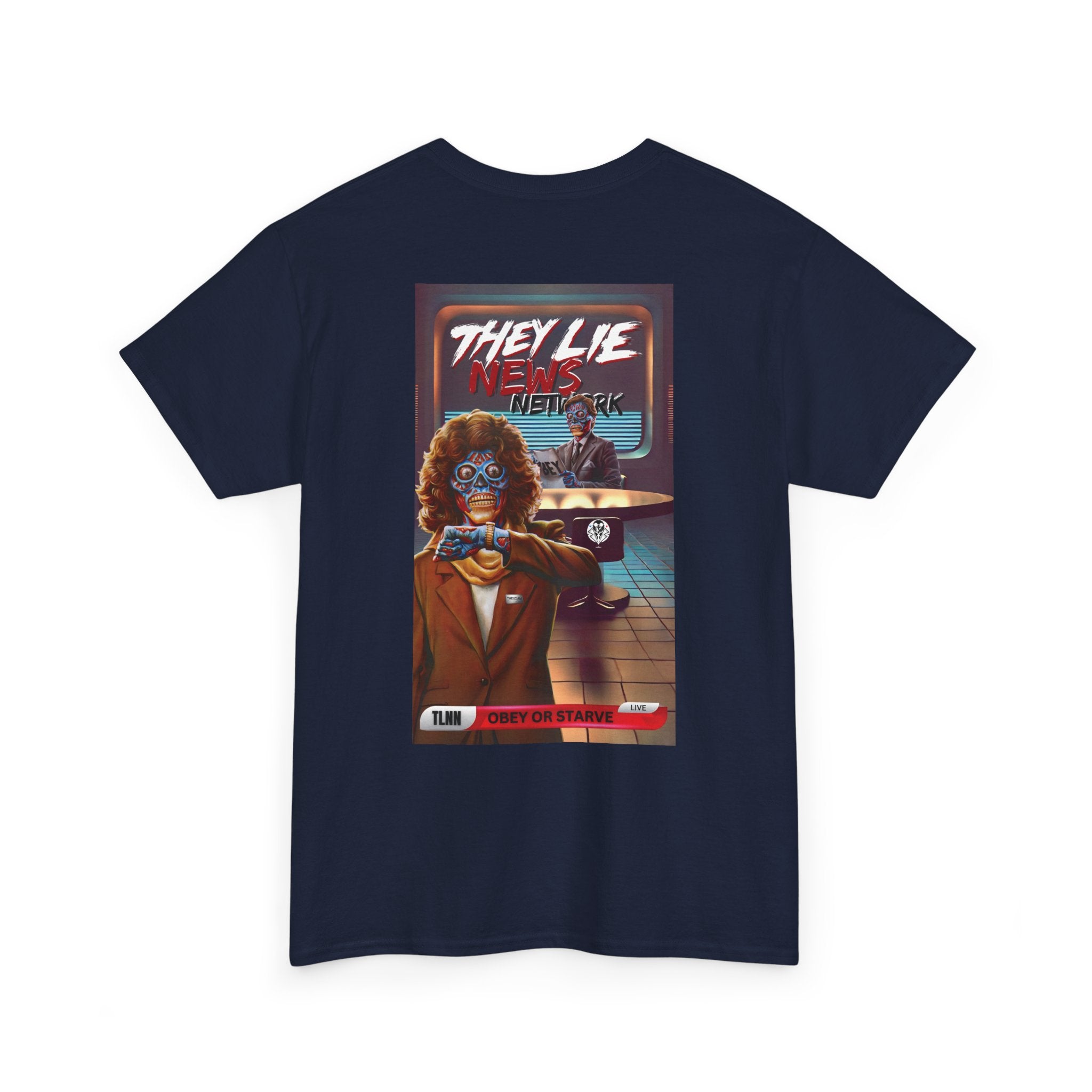 They Lie News Network BACK PRINT T-SHIRT