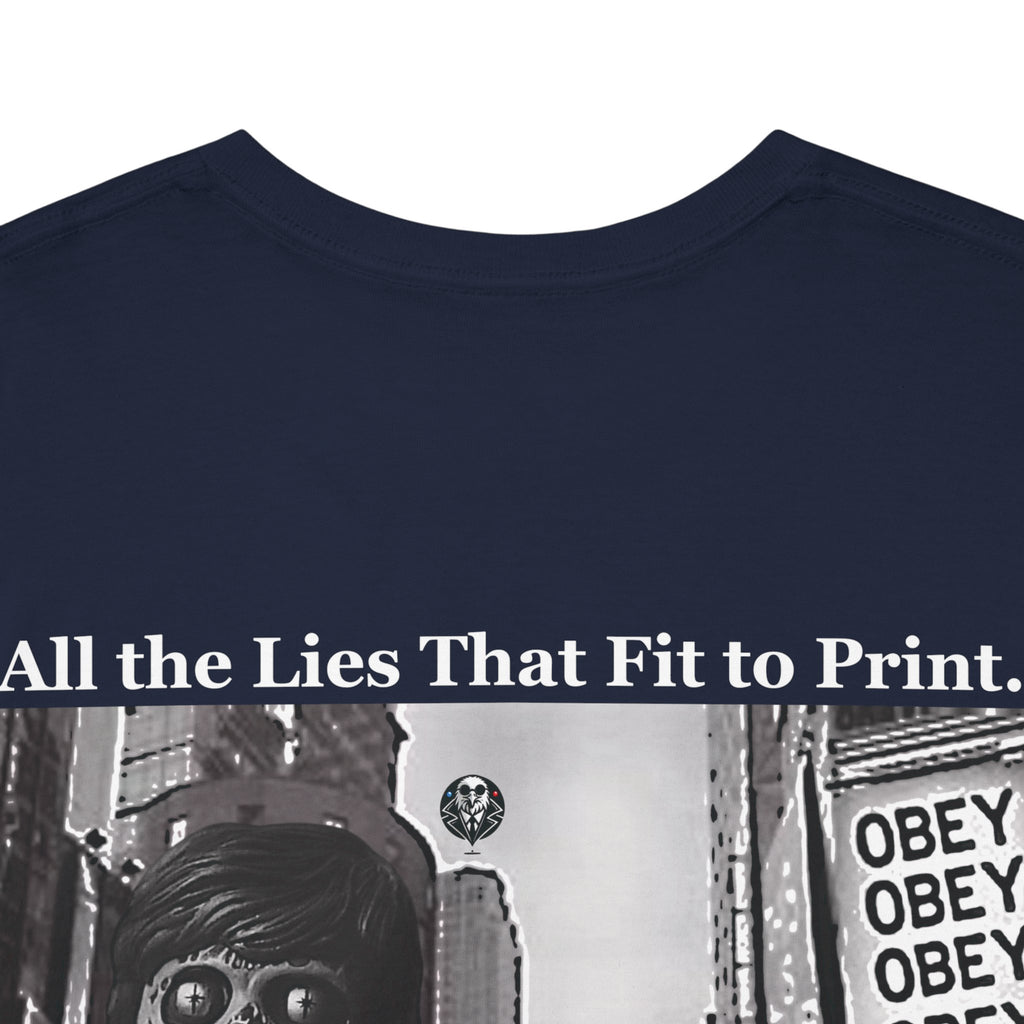 They Lie News Network 2.0 Back Print T-Shirt