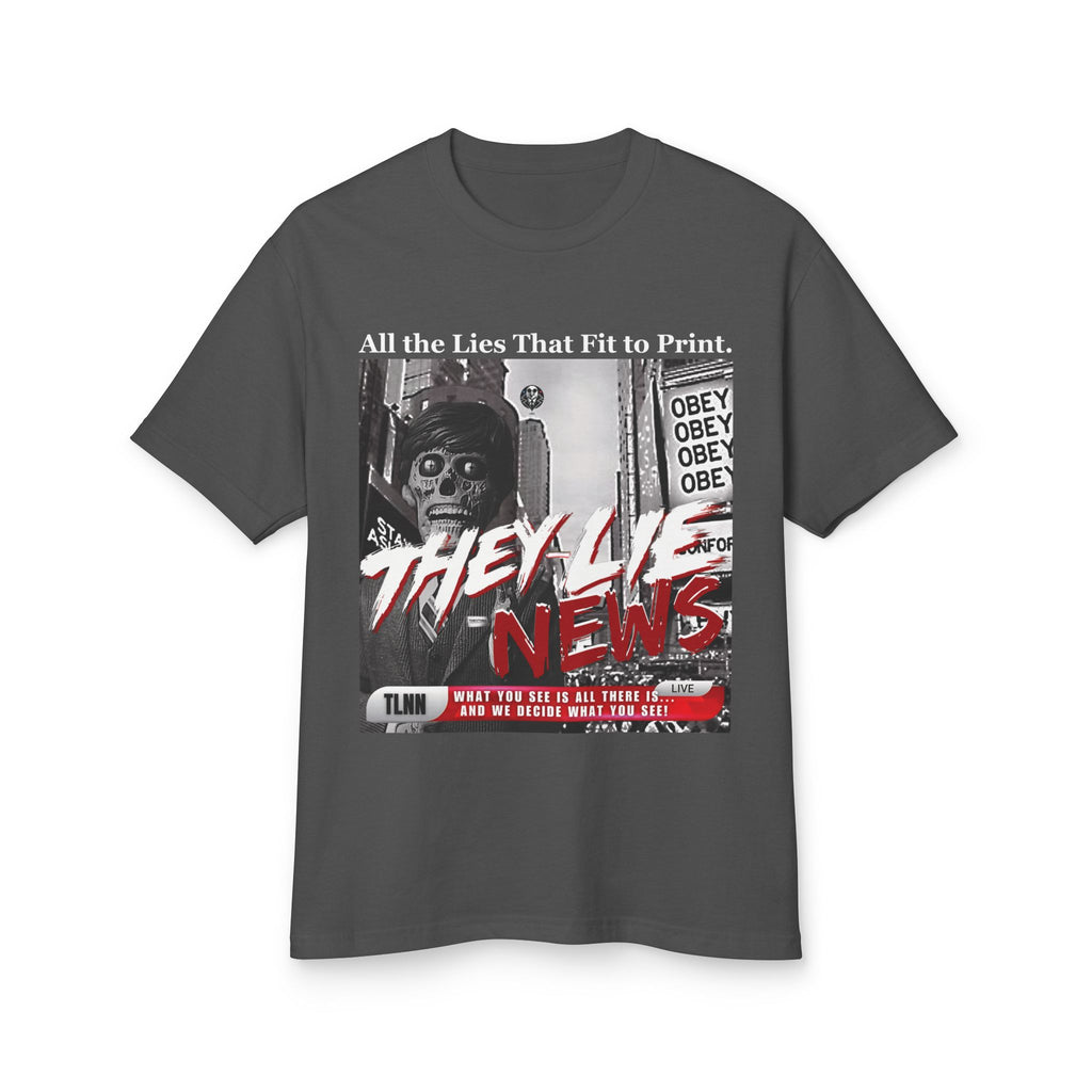 They Lie News Network 2.0 Heavyweight Cotton T-Shirt