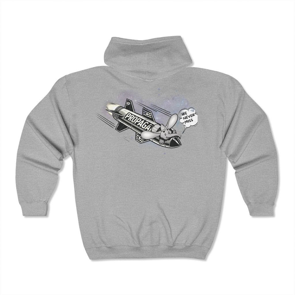 Propaganda missile Heavy Blend Full Zip Hooded Sweatshirt