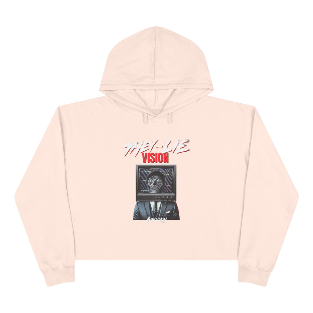 THEY-LIE-VISION Crop Hoodie