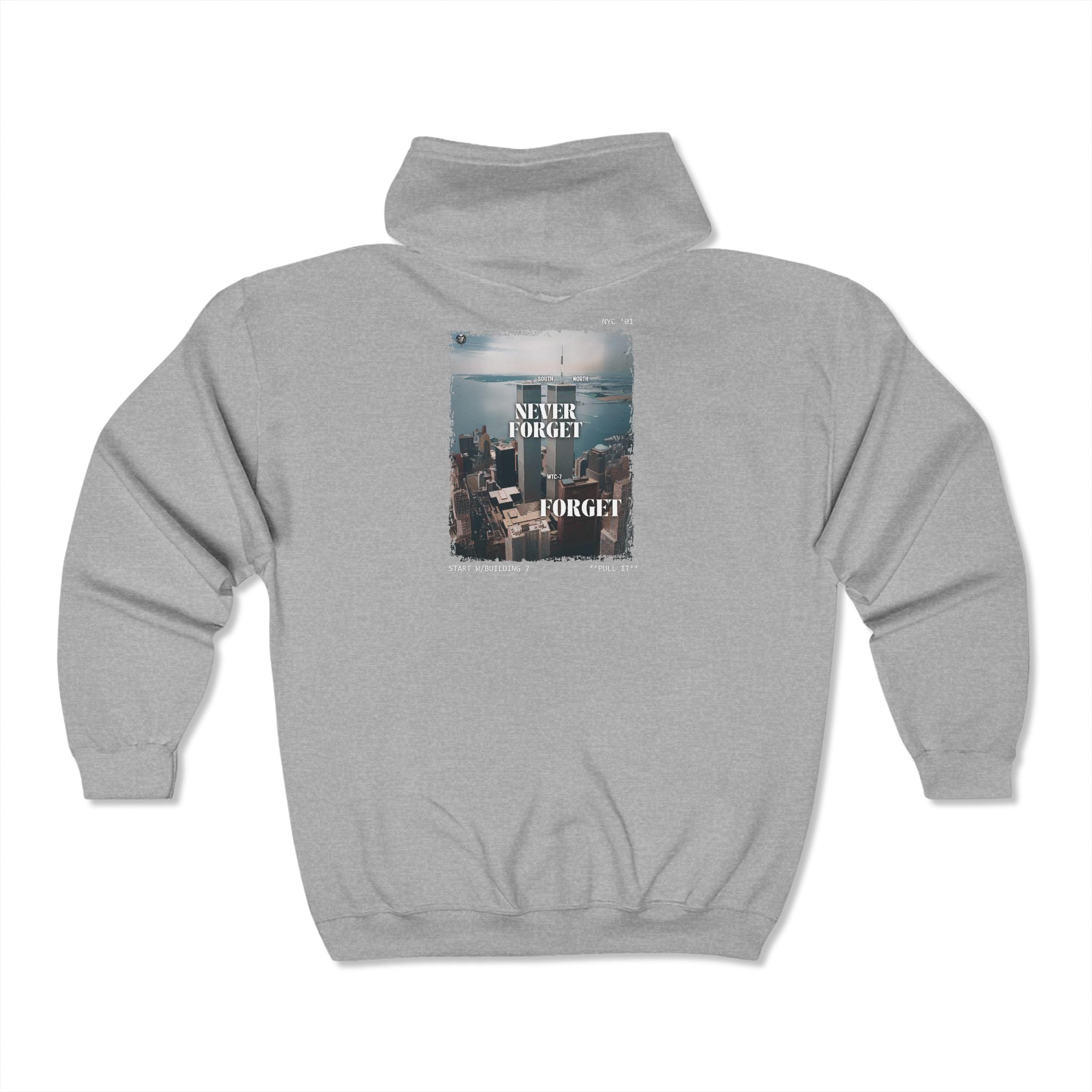 FORG3T Heavy Blend Full Zip Hooded Sweatshirt