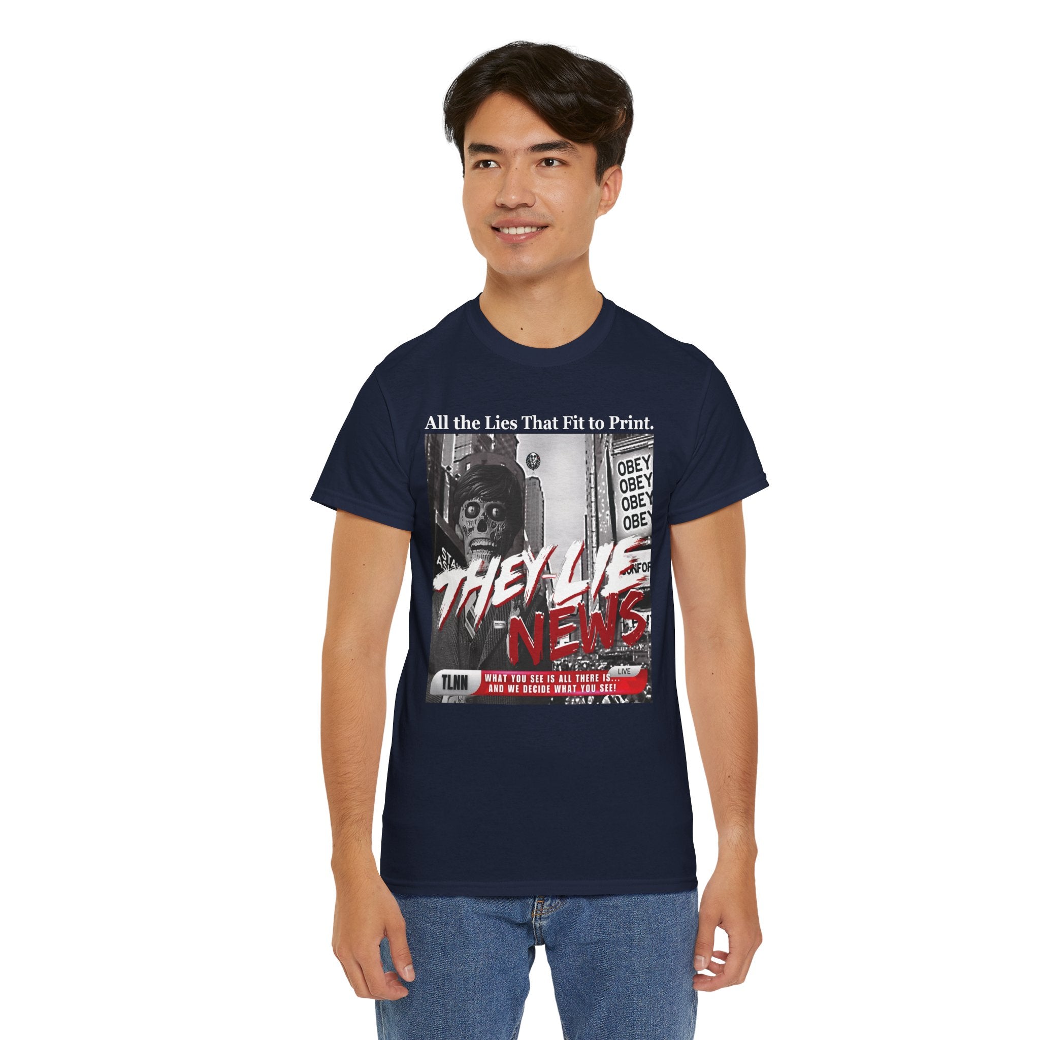 They Lie News Network 2.0 Heavy Cotton T-Shirt