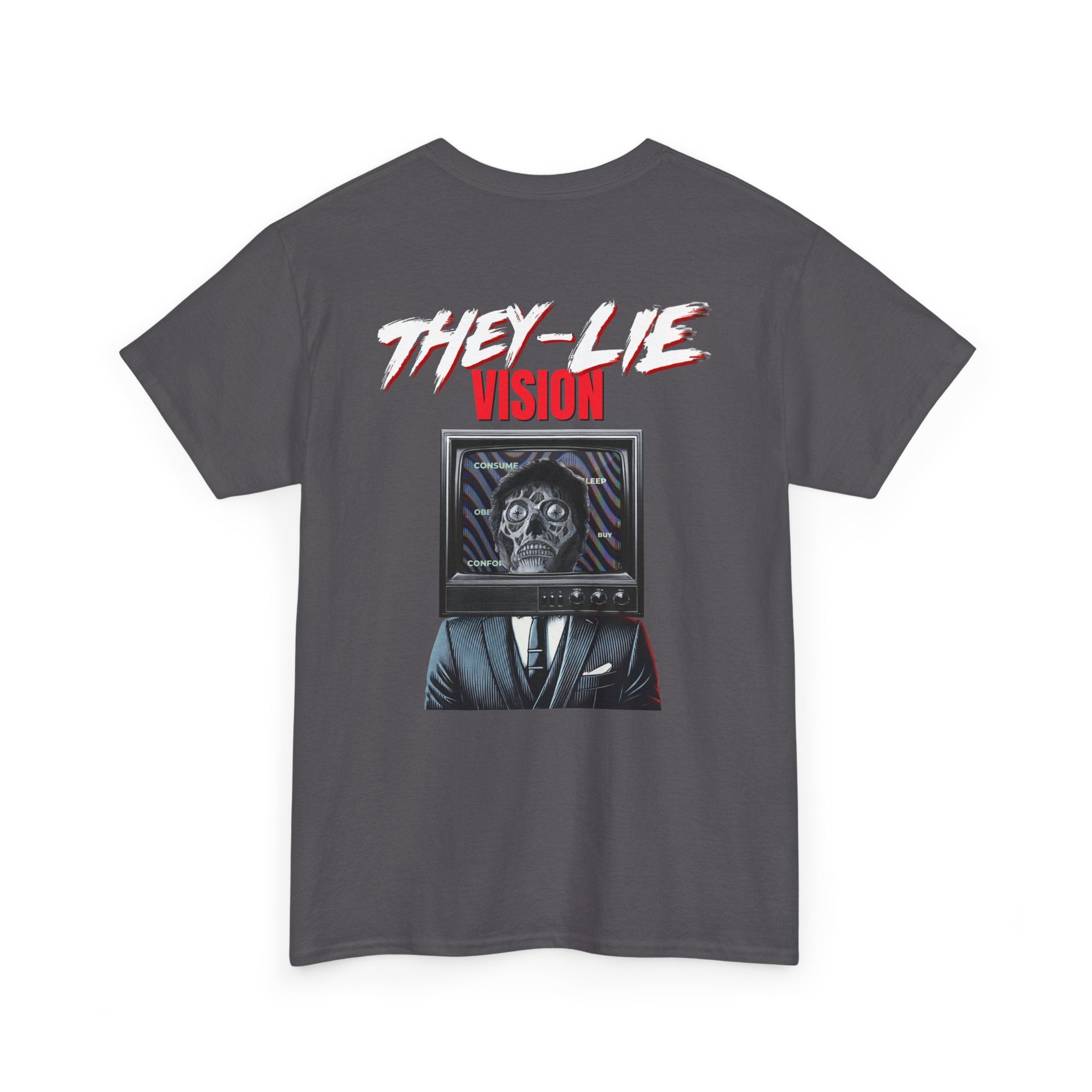THEY-LIE-VISION BACK PRINT T-SHIRT