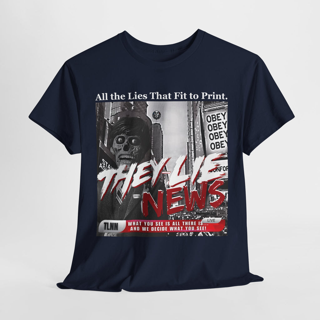 They Lie News Network 2.0 Heavy Cotton T-Shirt