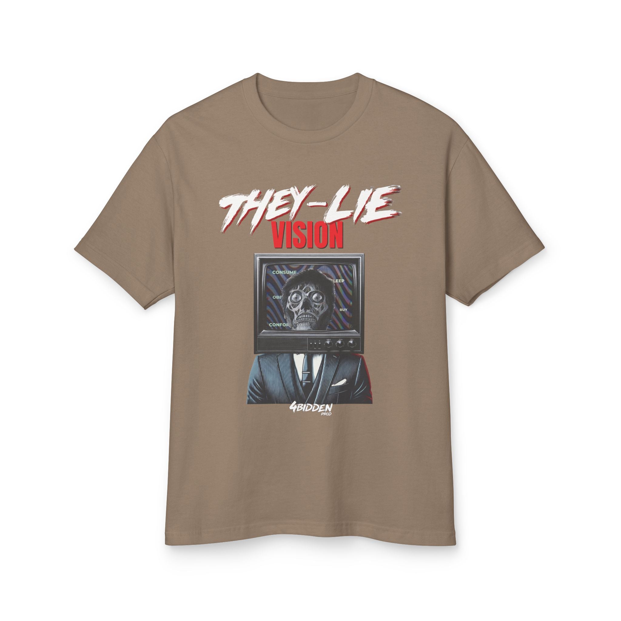 THEY-LIE-VISION Heavyweight Cotton T-Shirt