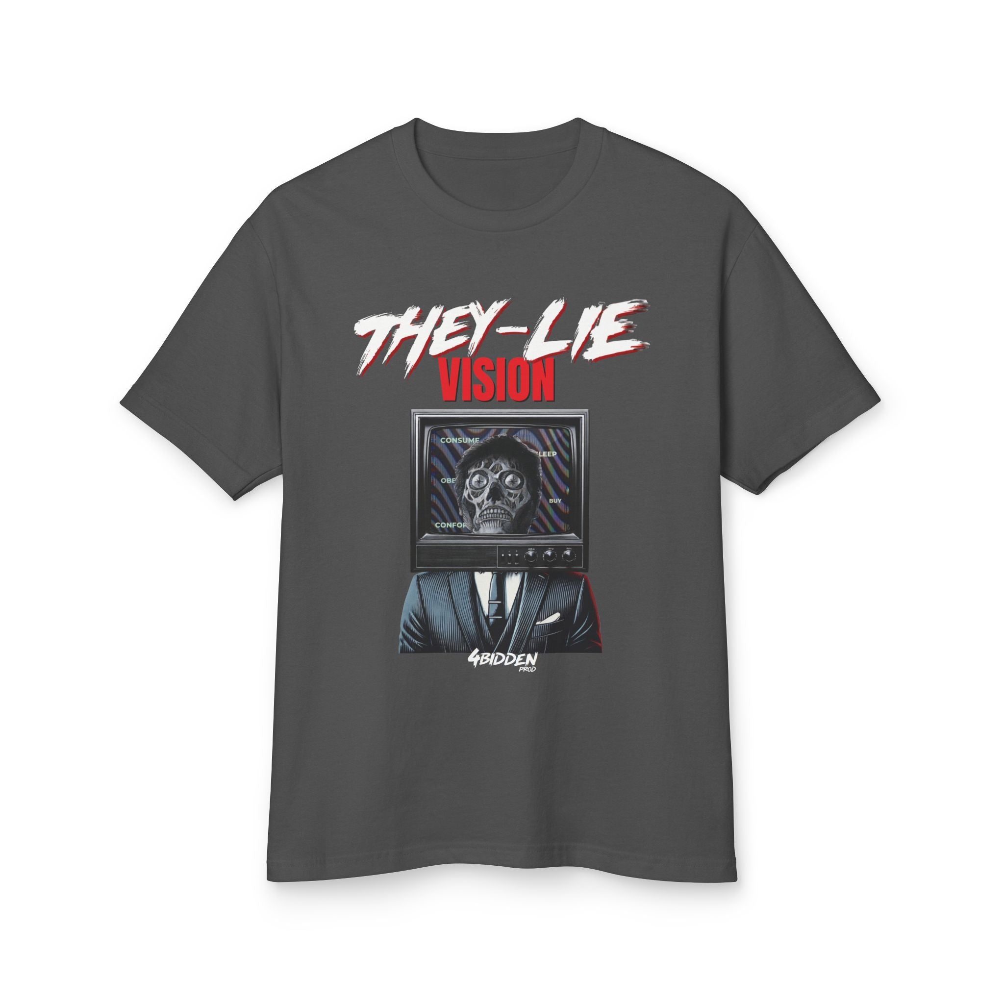 THEY-LIE-VISION Heavyweight Cotton T-Shirt