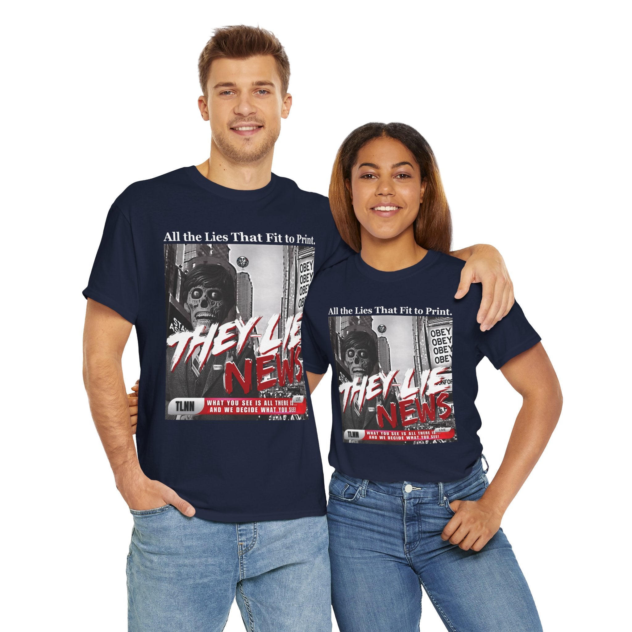 They Lie News Network 2.0 Heavy Cotton T-Shirt