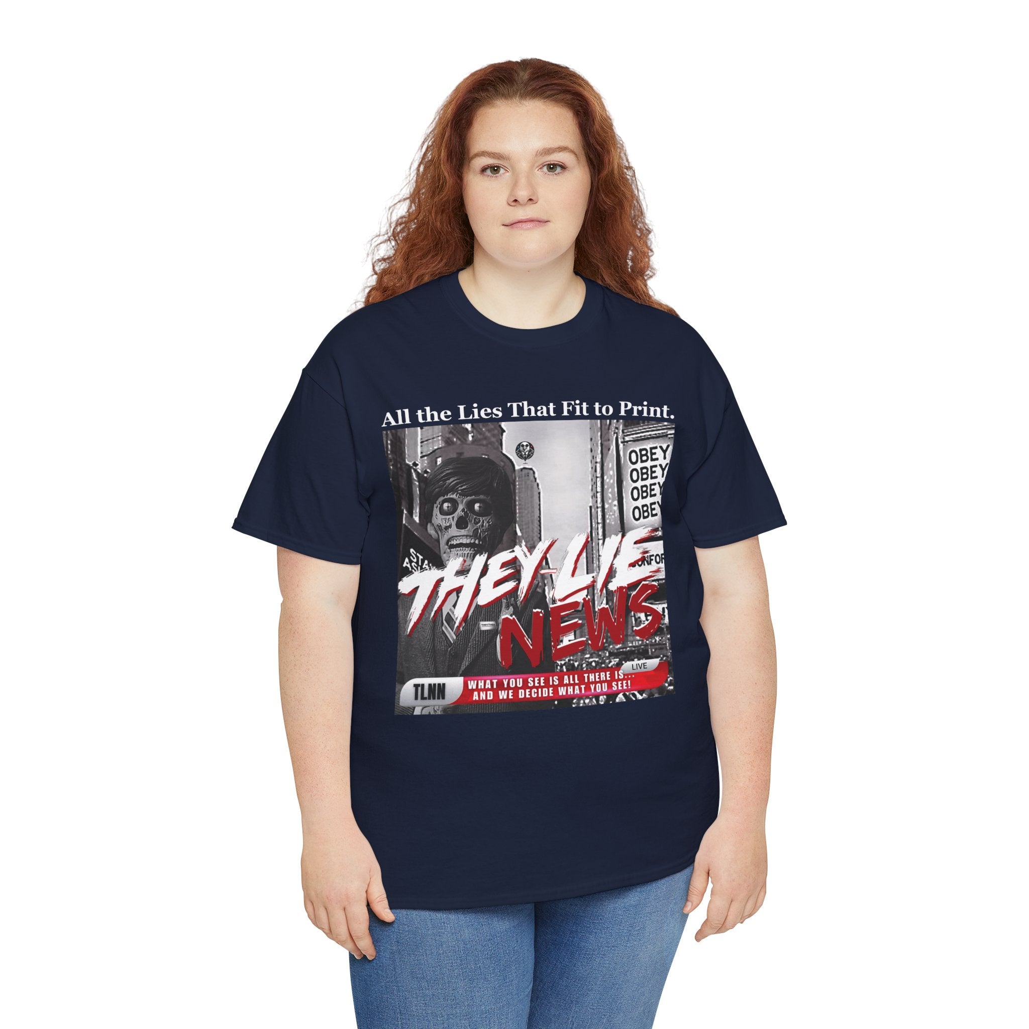 They Lie News Network 2.0 Heavy Cotton T-Shirt