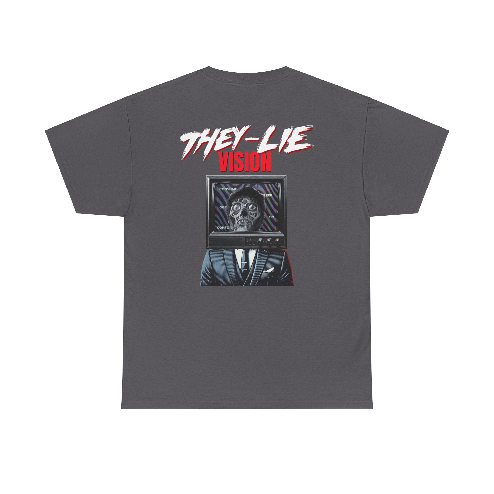 THEY-LIE-VISION BACK PRINT T-SHIRT