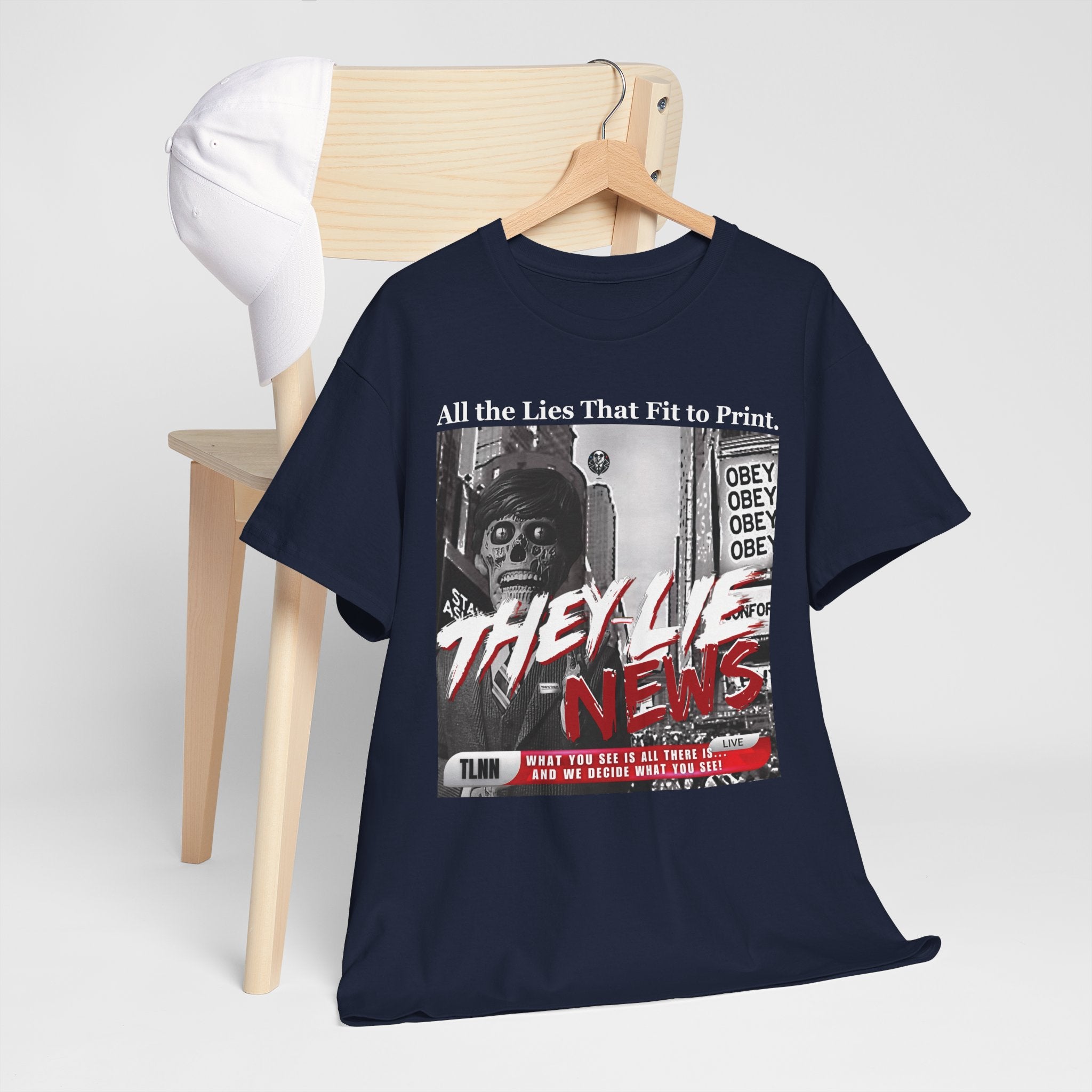 They Lie News Network 2.0 Heavy Cotton T-Shirt