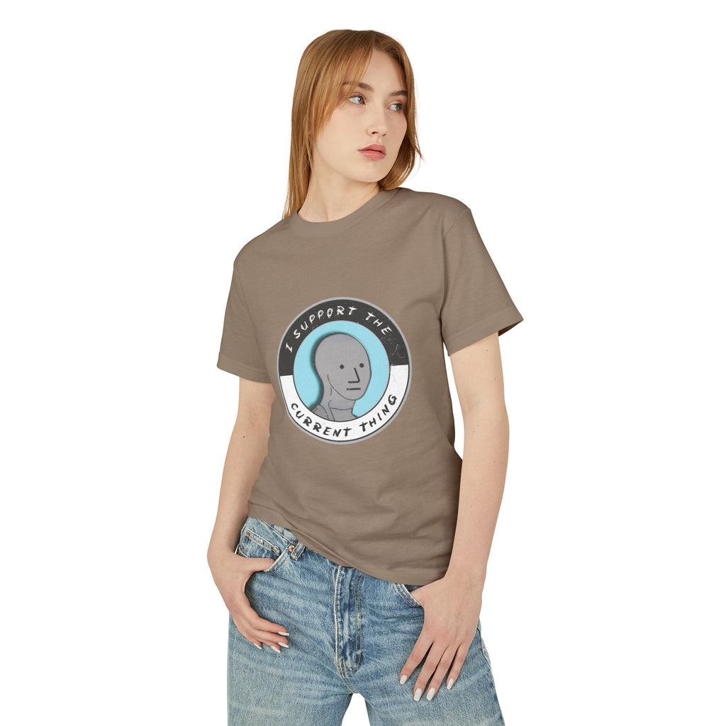 I support the current thing Heavyweight Cotton T-Shirt