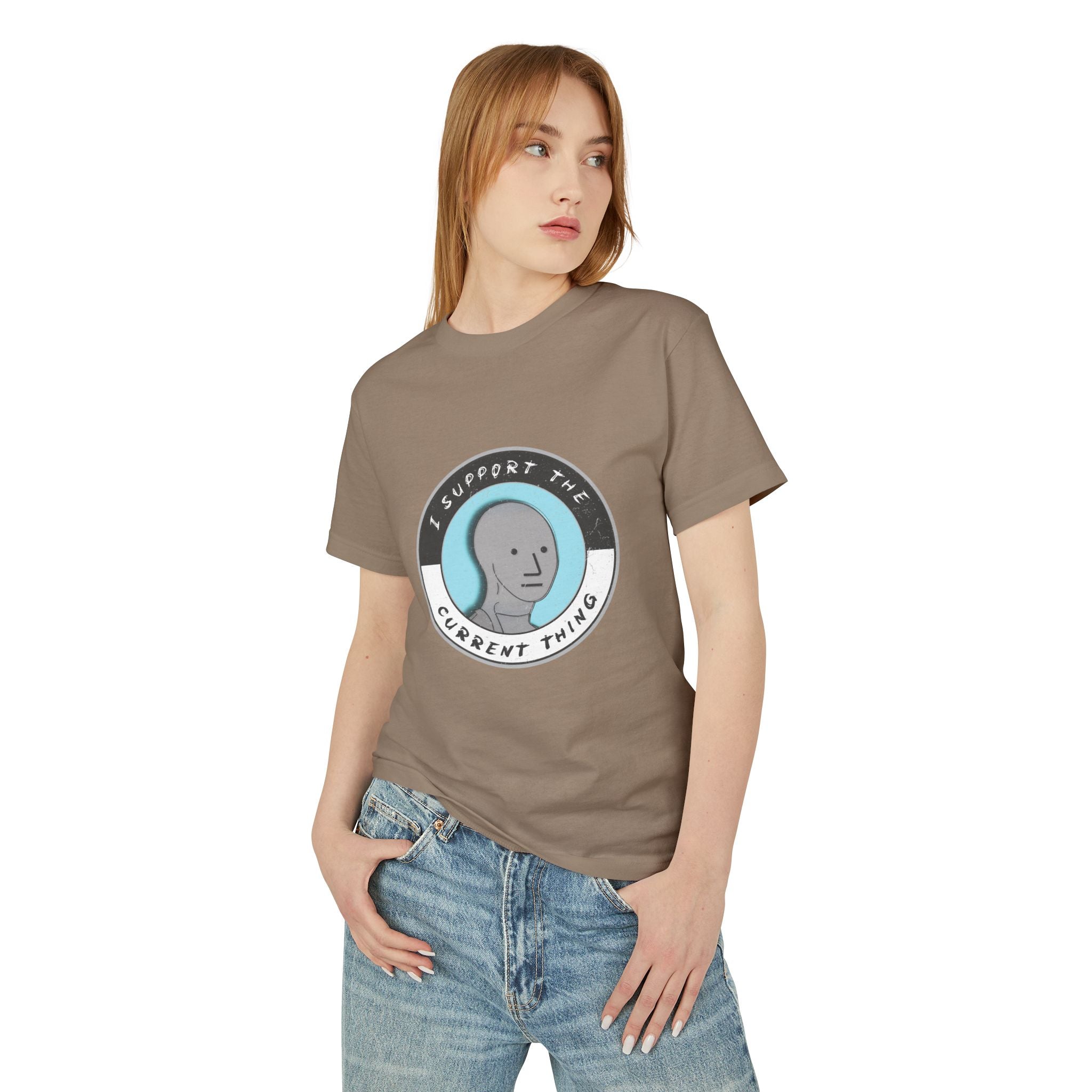I support the current thing Heavyweight Cotton T-Shirt