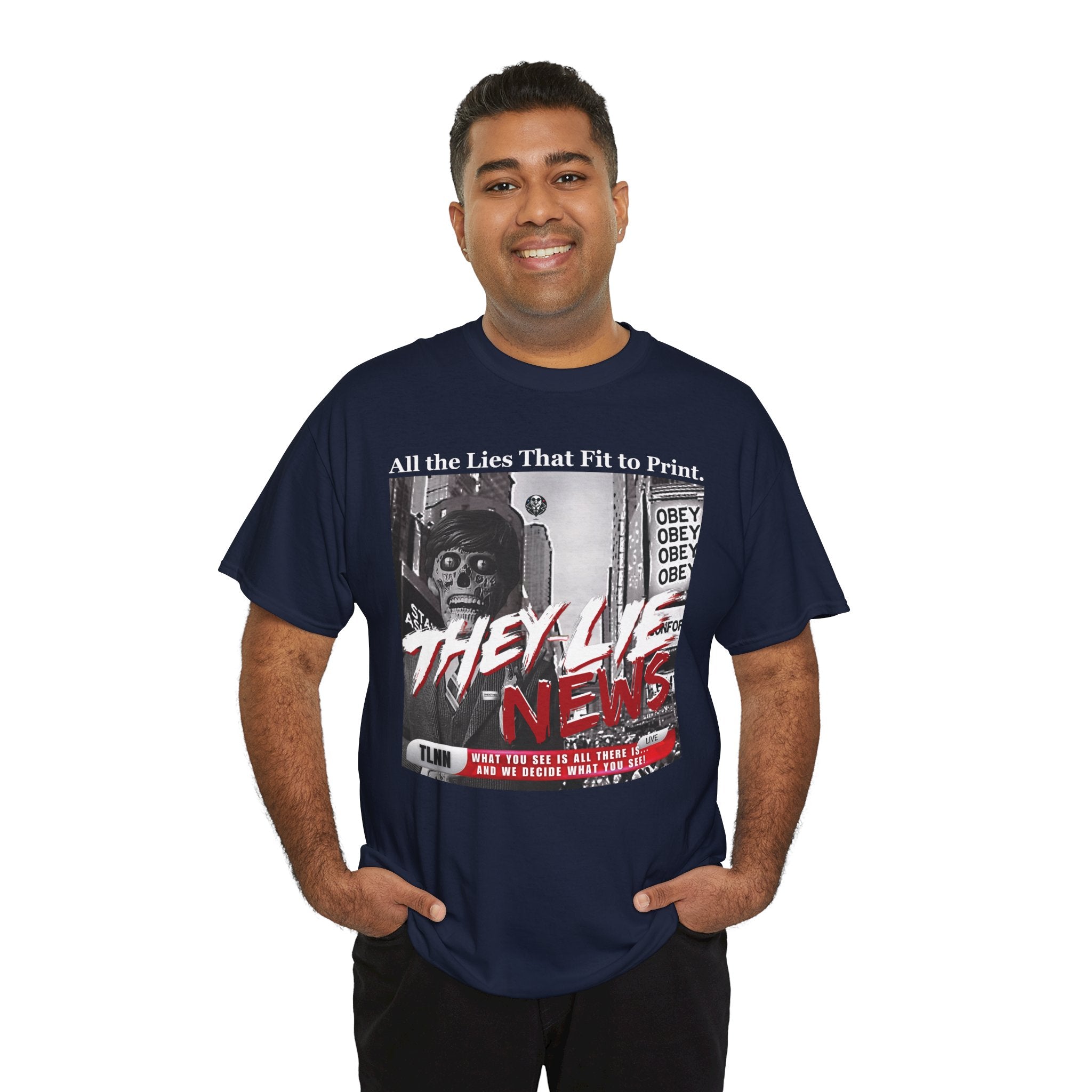 They Lie News Network 2.0 Heavy Cotton T-Shirt