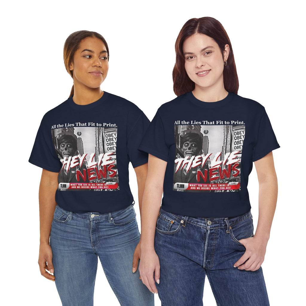 They Lie News Network 2.0 Heavy Cotton T-Shirt