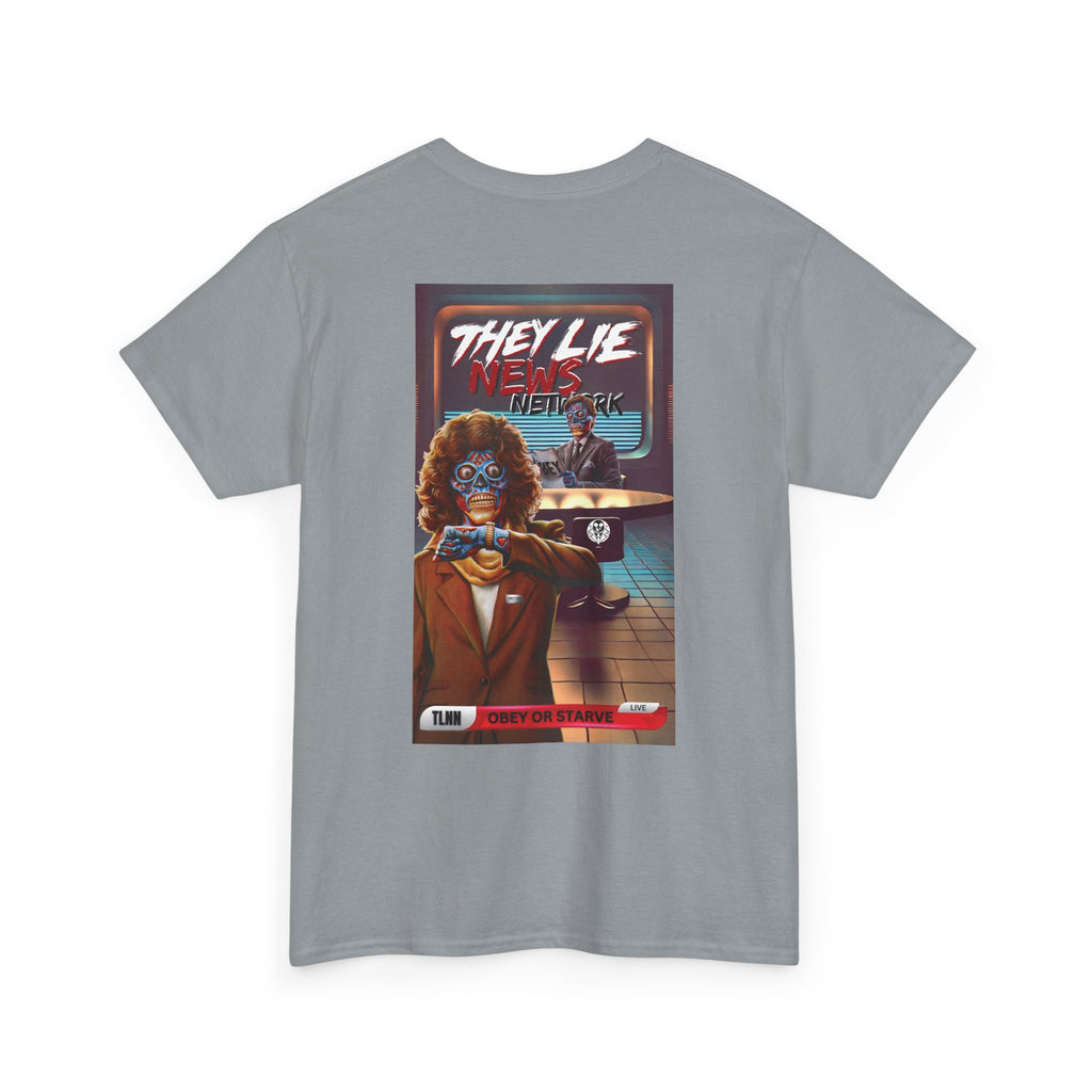 They Lie News Network BACK PRINT T-SHIRT