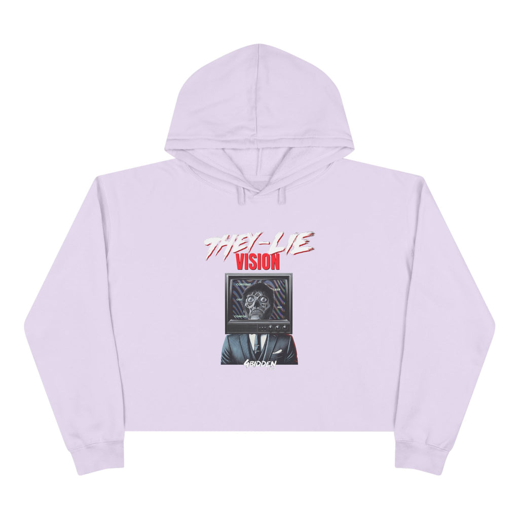 THEY-LIE-VISION Crop Hoodie