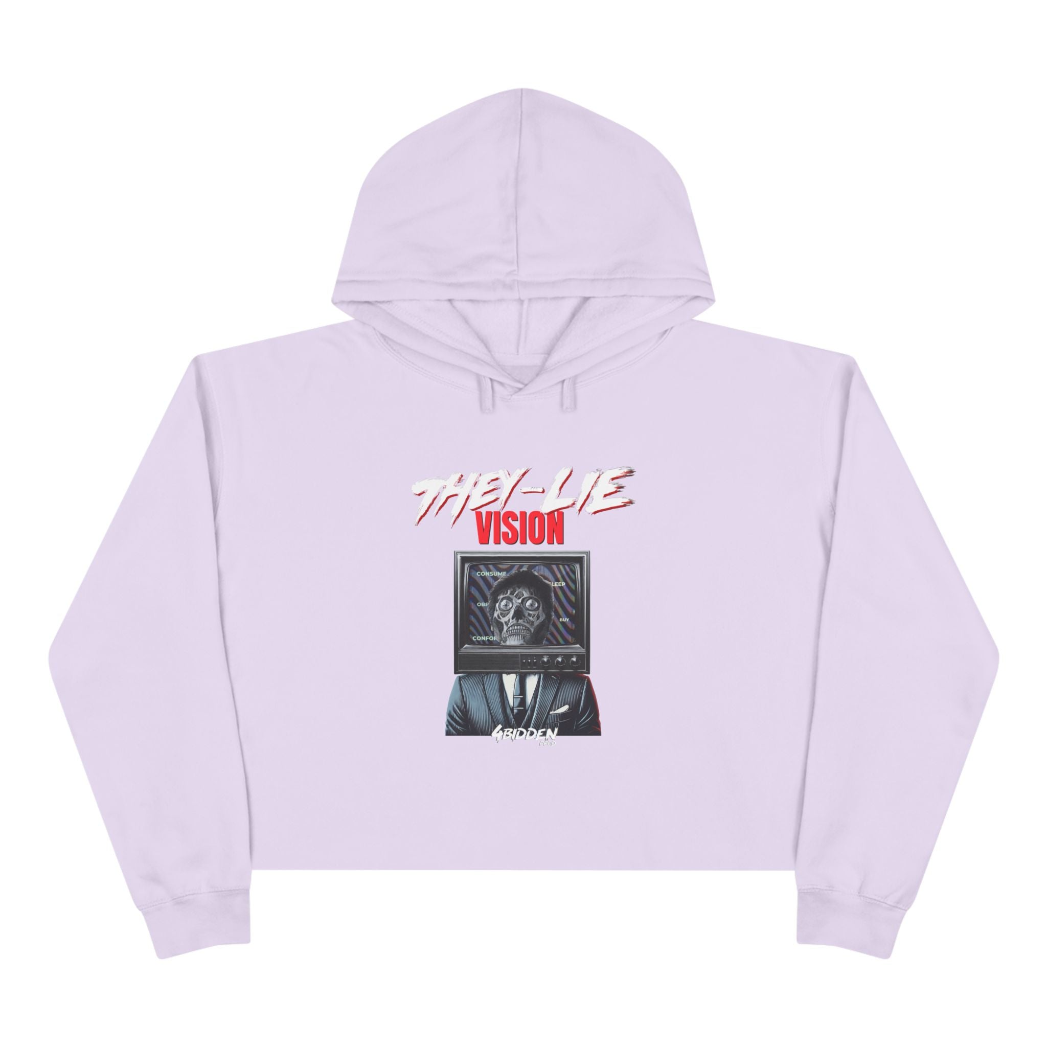 THEY-LIE-VISION Crop Hoodie