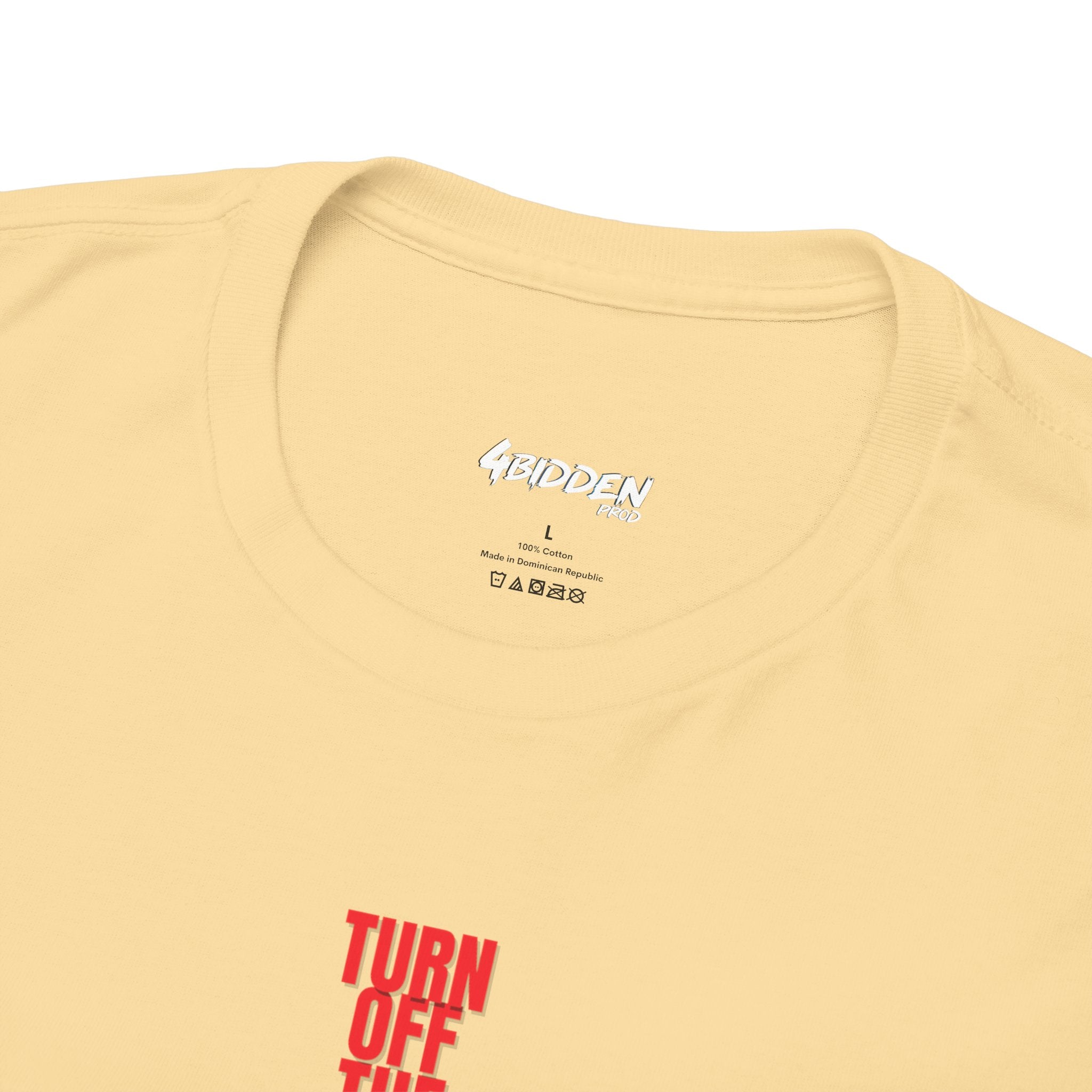 TURN OFF THE THEY-LIE-VISION HEAVY COTTON T-Shirt