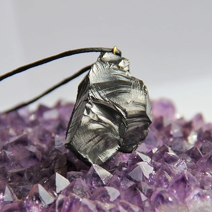 Elite Shungite Raw Pendant (Karelian Heritage)