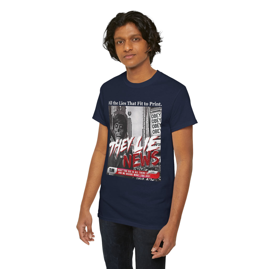 They Lie News Network 2.0 Heavy Cotton T-Shirt