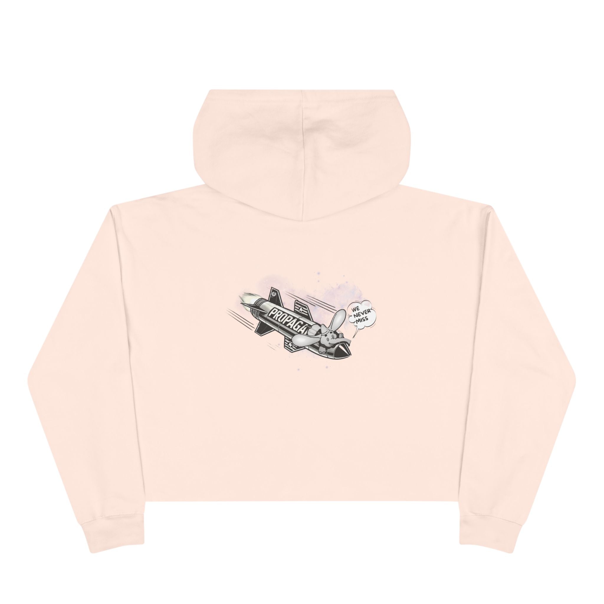 Propaganda missile Crop Hoodie