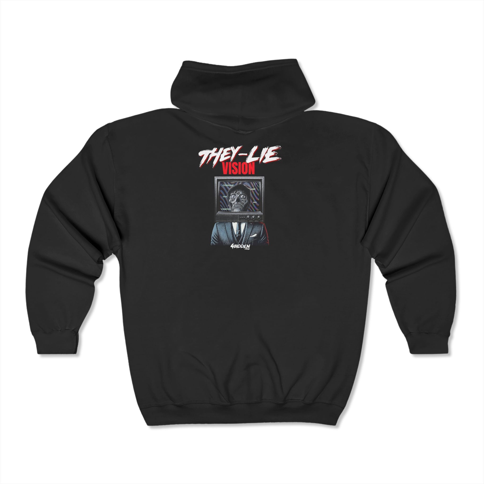 THEY-LIE-VISION Heavy Blend Full Zip Hooded Sweatshirt