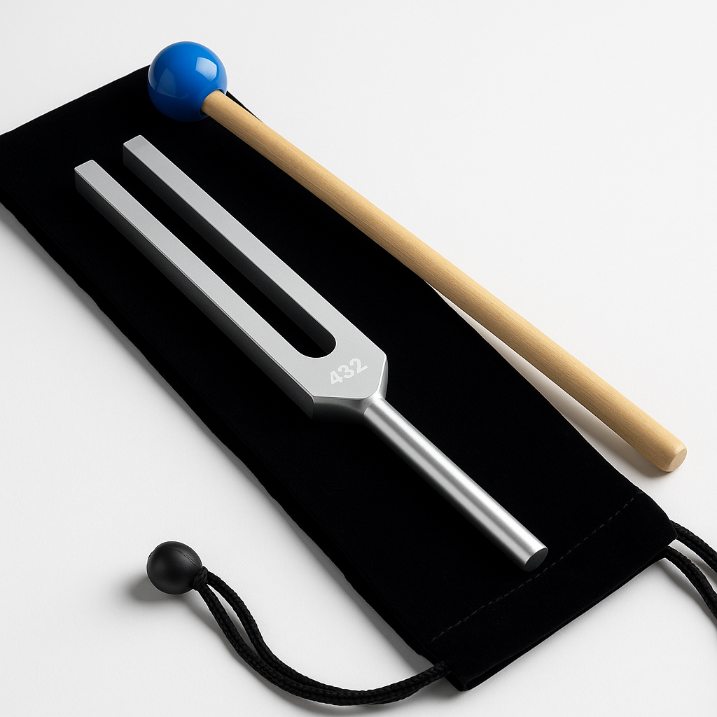 432Hz Cathedral Frequency Tuning Fork – Personal Resonator for Biofield Healing & Chakra Alignment