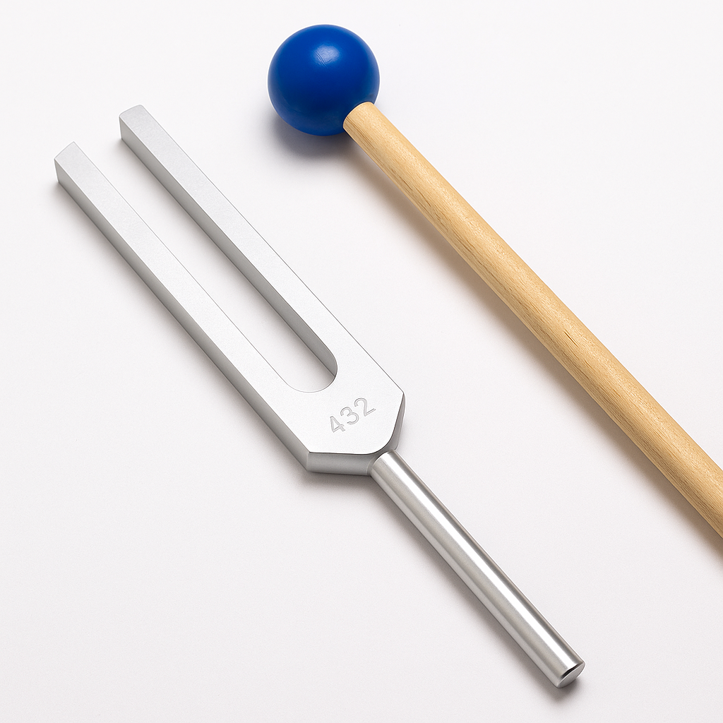 432Hz Cathedral Frequency Tuning Fork – Personal Resonator for Biofield Healing & Chakra Alignment